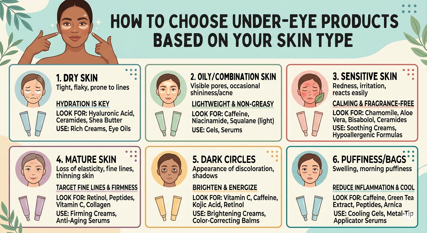 How to Choose Under-Eye Products Based on Your Skin Type